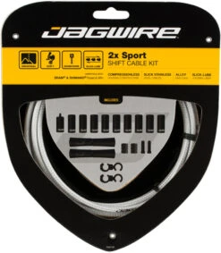 JAGWIRE 2X Sport Schaltzugset 22 JAGWIRE 2X Sport Schaltzugset -Stilvoller Laden Für Fahrradausrüstung 319253