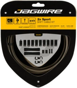 JAGWIRE 2X Sport Schaltzugset 24 JAGWIRE 2X Sport Schaltzugset -Stilvoller Laden Für Fahrradausrüstung 319255