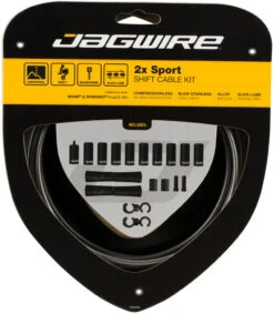 JAGWIRE 2X Sport Schaltzugset 32 JAGWIRE 2X Sport Schaltzugset -Stilvoller Laden Für Fahrradausrüstung 319263
